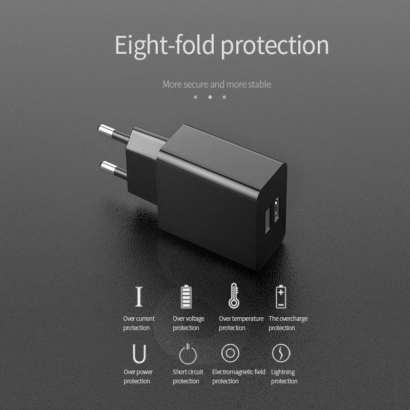 5V2A двойной порт USB зарядное устройство адаптер CE/RoHS сертификация ЕС Порт