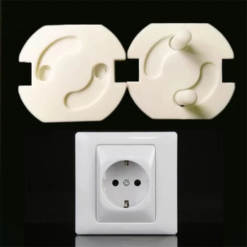 

EU Power Socket Electrical Outlet Baby Kids Child Safety Guard Protection 10pcs Anti Electric Shock Plugs Protector Rotate Cover
