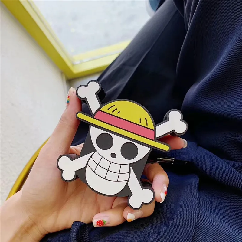Аниме one piece Чоппер Луффи Мультфильм защитный чехол 3D Беспроводная Bluetooth гарнитура силиконовый Anmei чехол для противоударный - Цвет: D
