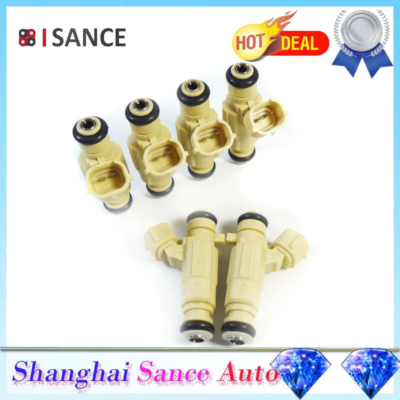 ISANCE 6 шт. топливный инжектор 35310-23600 3531023600 для Hyundai Santa Fe Tucson Elantra &amp Kia Optima Rondo 2.7L |