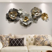 Скандинавская гостиная диван фон 3D настенные украшения креативный Цветок Железный настенный декоративный светильник роскошный настенный декор комнаты