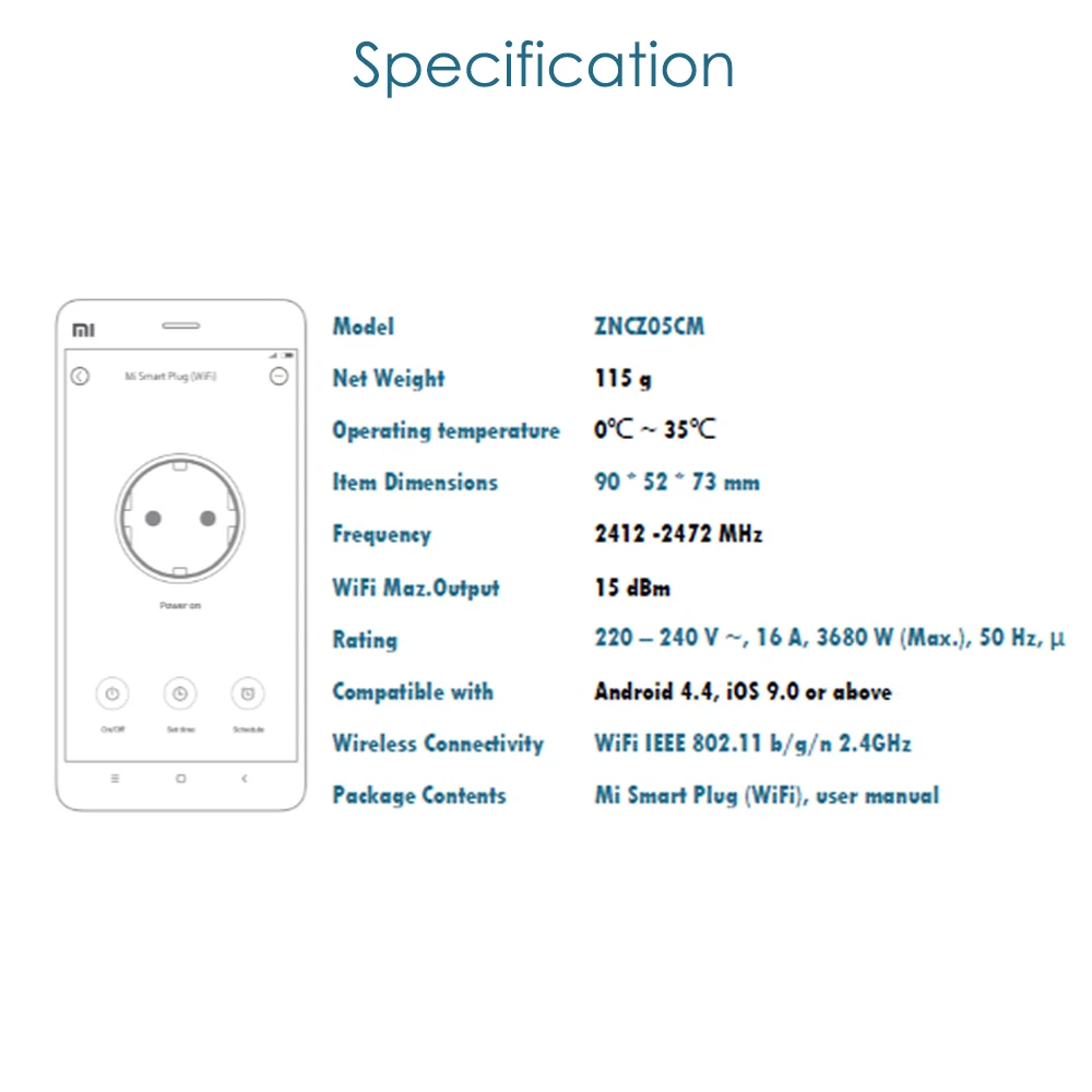 Xiaomi Smart Plug WiFi работает с Google assistant Alexa