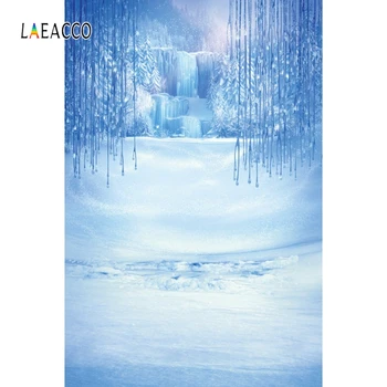 

Laeacco Forest Trees White Snow Winter Landscape Baby Photography Backgrounds Customized Photographic Backdrops For Photo Studio