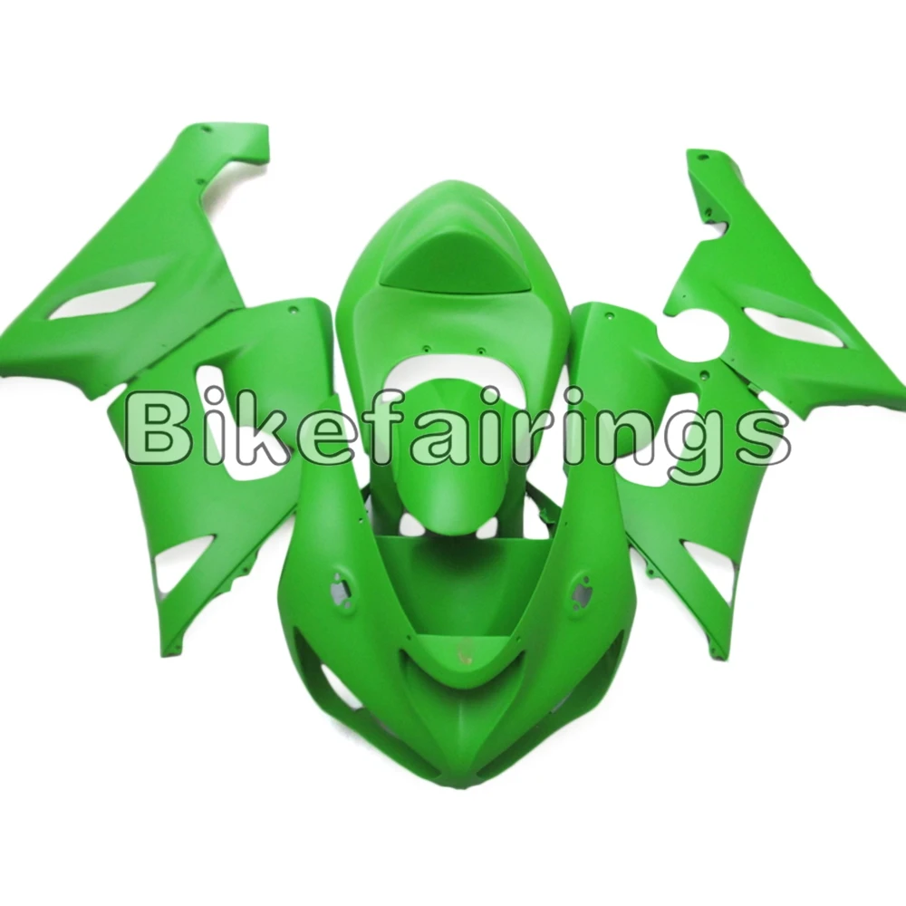 Полный матовый зеленый Инжекционный обтекатель комплект для Kawasaki 2005 2006 ZX-6R 05 06 636 ZX636R zx6r капоты