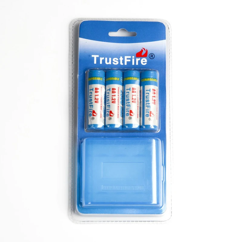 

TrustFire AA 2700mAh 1.2V Rechargeable NI-MH Battery NiMH Batteries With Package Case for LED Flashlights Toys MP3 Camera