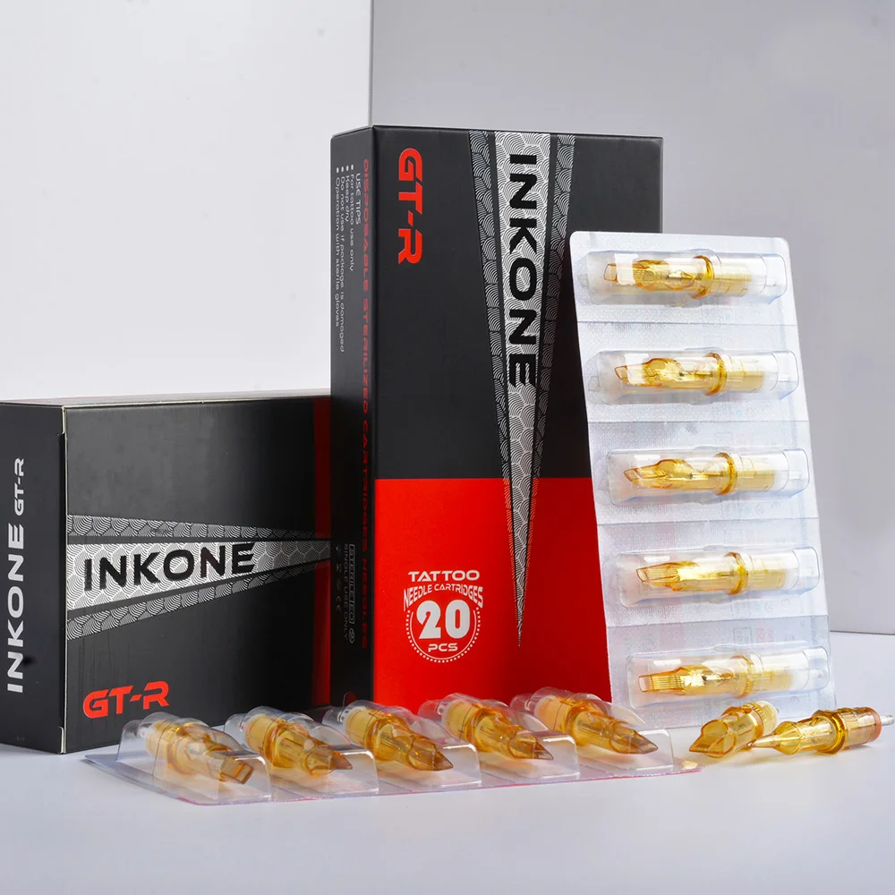 En oferta Cartucho de tatuaje desechable de tinta 20 piezas, máquina para maquillaje permanente, aguja estéril, 0601rl 0801rl 0,25mm, apto para pmu lbQKMq1JZKd