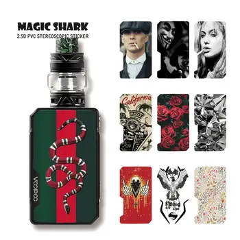 

Magic Shark Rose Vintage Motorcycle Skull Diamond Crystal Print Case Sticker Skin for Voopoo Drag Mini E Cigar