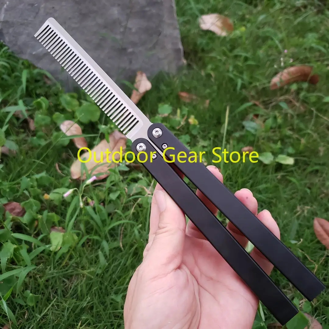 Titus Theone Squid Trainer Comb Channel Butterfly In Knife 440 Blade One Piece Aluminum Handle Hunting Folding Pocket Knife Knives Aliexpress