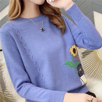 

9407 actual photo of new small flower Pullover knitted women's sweater 40 -- 2 / F, 8 rows, 2 shelves