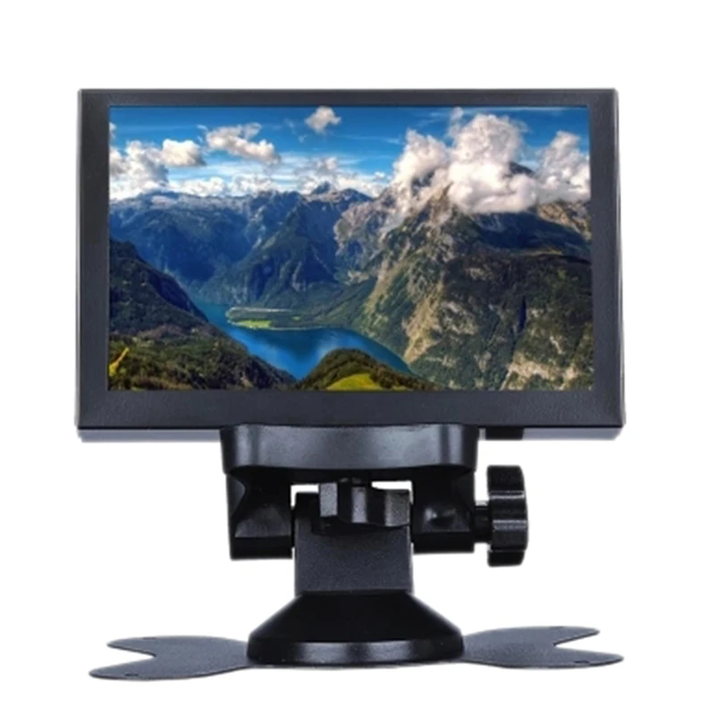 

AMS-S501H Mini 5 Inch Monitor 5CH VGA/BNC/AV/HD/Ypbpr LCD Display Screen 800 x 480 Cross Line for DVR, DVD, PC, CCD, CCTV, Camer