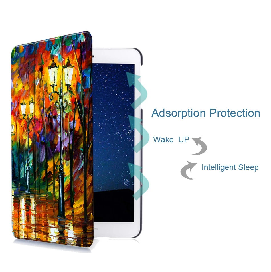 MTT чехол с масляным рисунком для samsung Galaxy Tab A6, 10,1 дюймов, SM-T580, T585, тонкий магнитный откидной Чехол-подставка из искусственной кожи, чехол для планшета