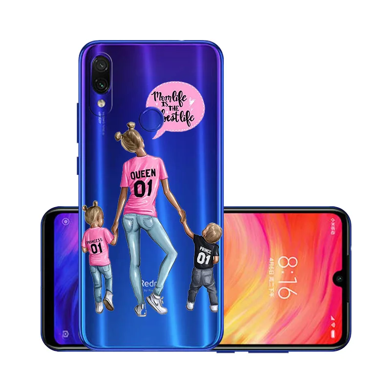 Чехол Super Mom baby girl для Xiao mi Red mi Note 8 Pro, мягкий силиконовый прозрачный чехол для Xio mi Red mi 7 7A 6 mi 9T note 7 6 - Цвет: W122