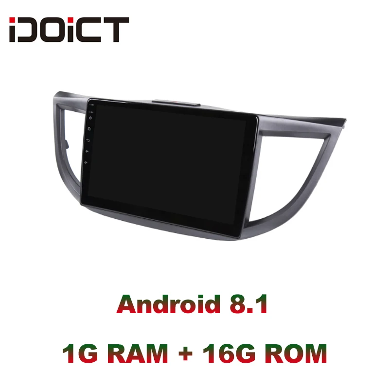 Автомобильный DVD плеер IDOICT Android 8 1 GPS навигация мультимедиа для Honda CRV Radio 2012 2013 2014 2015