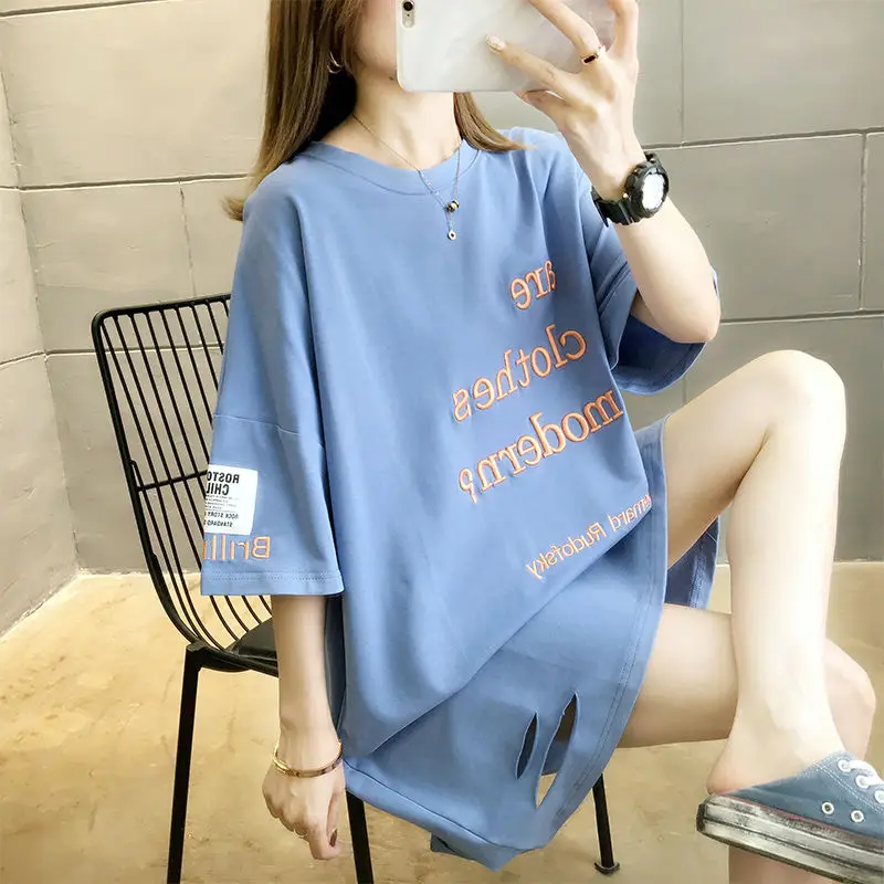 Loose Large Size Short Sleeve | Tee Shirt Large Korean Style | Korean Loose  Shirt Tops - T-shirts - Aliexpress