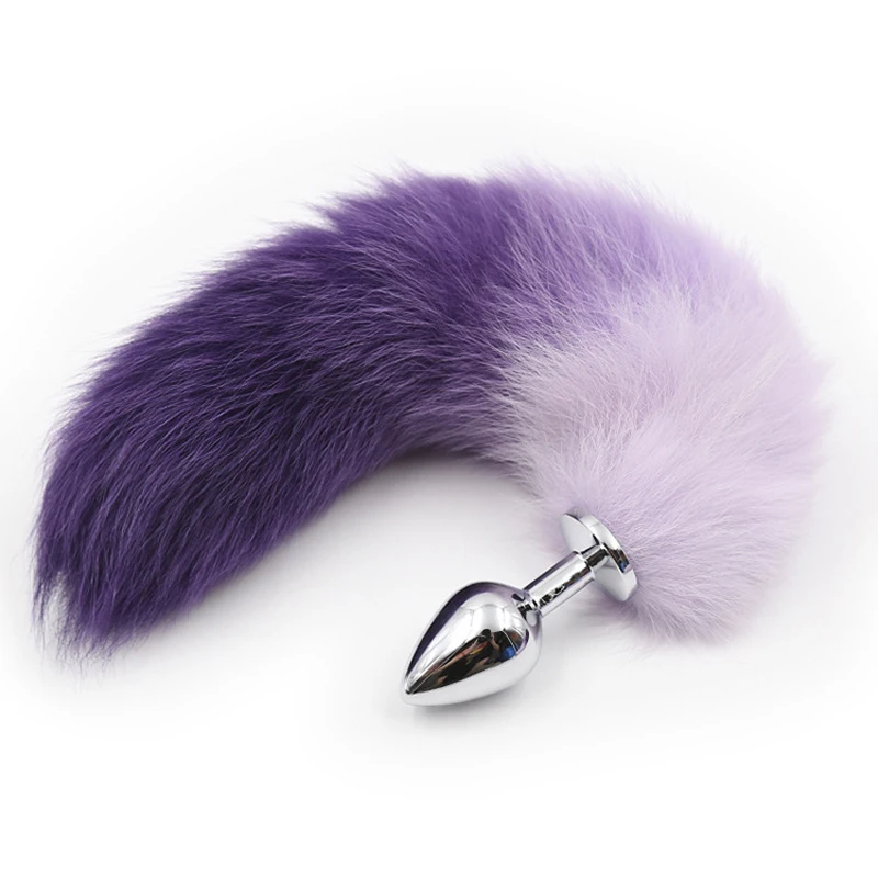 

Artificial Fox Tail Metal Anal Plug Sex Toys For Adult Men Woman Butt Plug Tail Anus Dilator G Spot Stimulator Erotic Buttplug