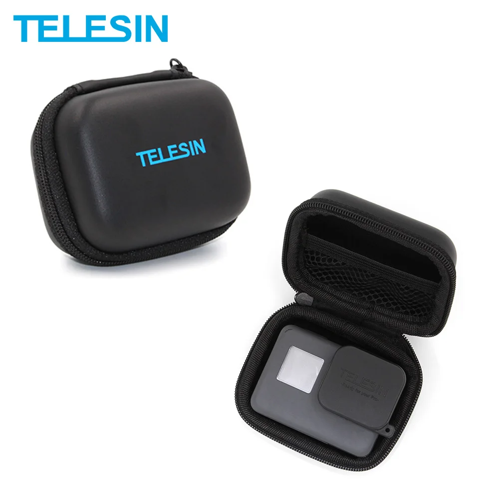 Мини сумка TELESIN для камеры GoPro Hero 5 7 6 4 3 2 Xiaomi YI 4K SJCAM EKEN SOOCOO DJI Osmo аксессуары экшн