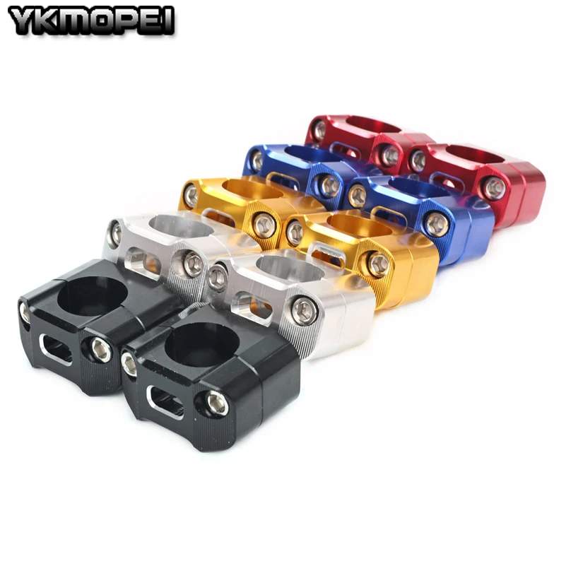 1 пара CNC алюминиевый руль для мотоцикла Pit Dirt Bike Fat Bar адаптер крепление на руль Riser Clamp 7/" до 1 1/8 22 мм до 28 мм