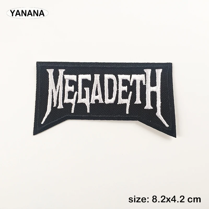 BAND ROCK MUSIC Iron On Patches Cloth Mend Decorate Clothes Apparel Sewing Decoration Applique Badges Heavy Metal