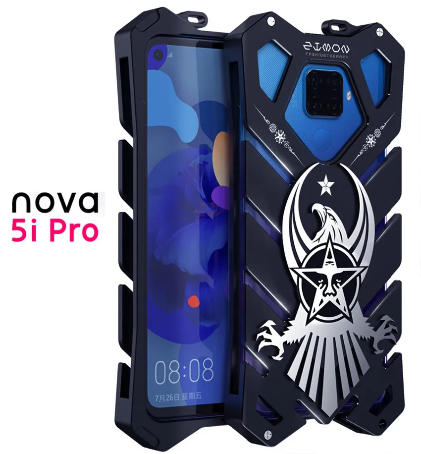 Nova 5i Pro Zimon роскошный Тор сверхмощный Броня металлический алюминиевый чехол для телефона huawei Nova 5i pro