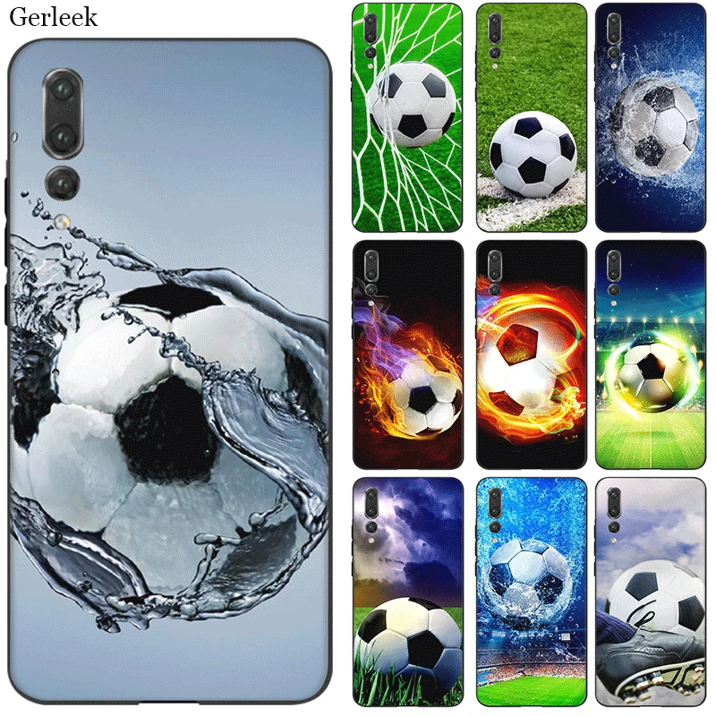 

Mobile Phone Case Tpu For Honor 6A 7A 7X 7C 8X 8C 9X View 20 10 Lite Pro Cover Football Soccer Ball