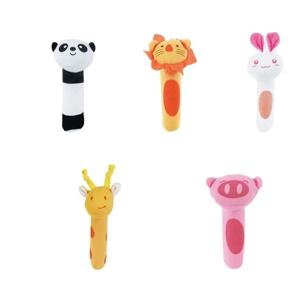 

Baby Rattles Differnet Kinds of Baby Plush Rattle Educational Toys Rattle Animal BB Stick Animal Toy Doll Kids Toy