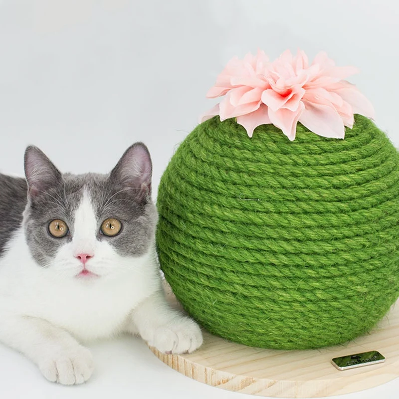 Когтеточка для кошек, прикольная груша, игрушка для кошек, котенок, кактус, кошачий продукт, Когтеточка из сизаля для кошек, украшение для игры