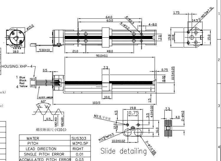 atuador linear diy xyz 3d impressora