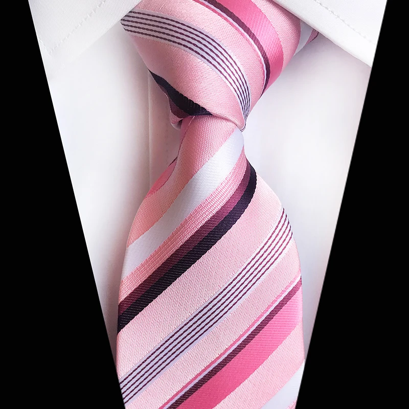 

Tie for Men Slim Tie Solid color Necktie Polyester Narrow Cravat 8cm Pink Striped Royal Blue Gold Party Formal Work Ties Fashion