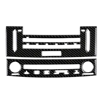 

2pcs Carbon Fiber Air Condition CD Panel Cover Trim For Lexus IS250 IS350 2014+ Car Interior Decoration Set