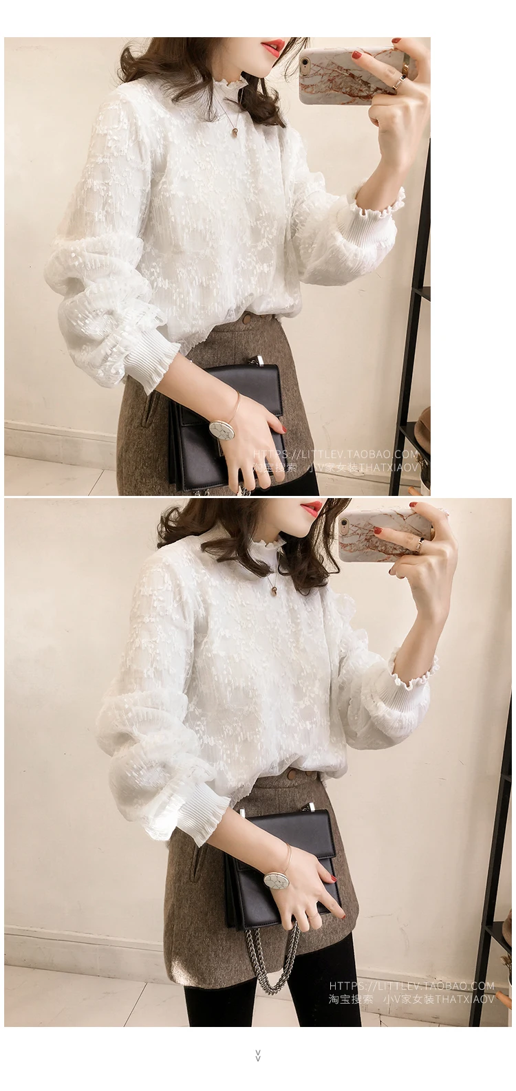 Женские рубашки Харадзюку корейская мода Blusas Mujer De Moda размера плюс Топы белая блузка кружевной топ Женская одежда милая