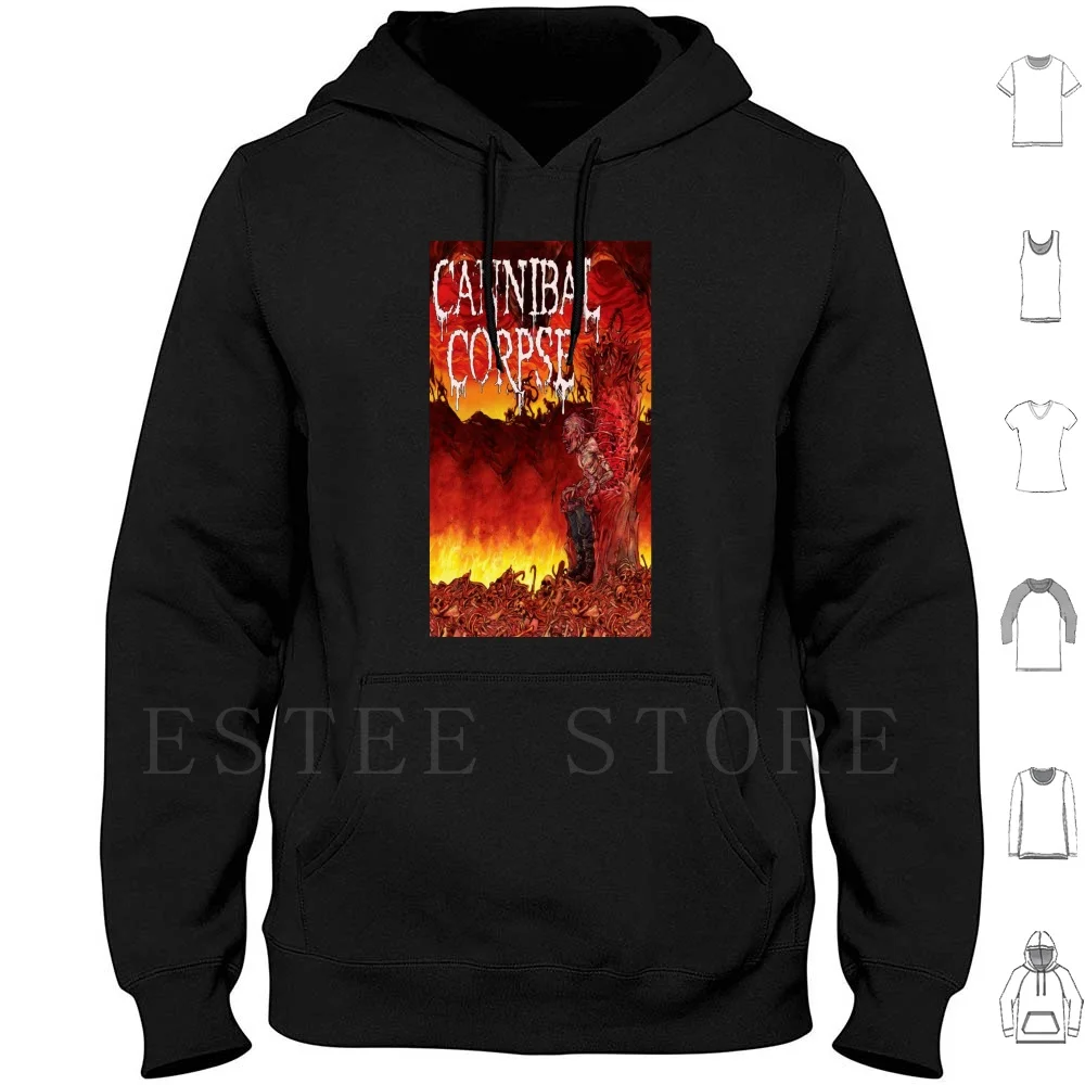Cannibal Cadavere 02 American Death Metal Band Di Buffalo Felpe Con Cappuccio Manica Lunga Cannibal Cadavere 02 American Death Metal