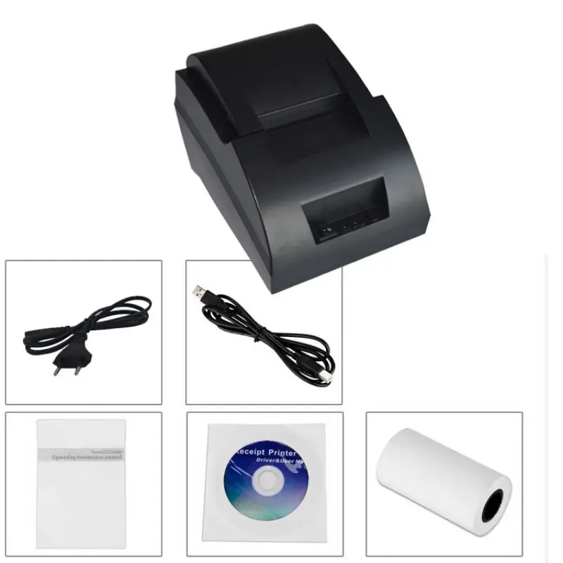 58 мм Термопринтер USB POS чековый принтер Чековая машина ЕС США штекер для ресторана супермаркета магазина офисных продуктов