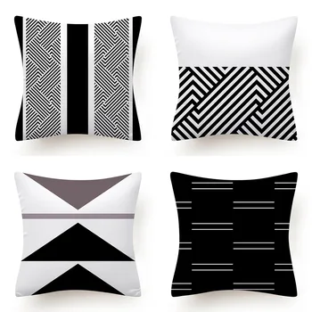 

Home Decoration Pillow Cases Minimalist Modern Geometry Pillow Covers Office Sofa Back Cushion
