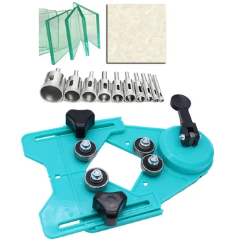 

11PCS Tile Drill Guide Vacuum Base Sucker 6-30mm Diamond Coated Hole Saw Locator Good Performance And Long Life