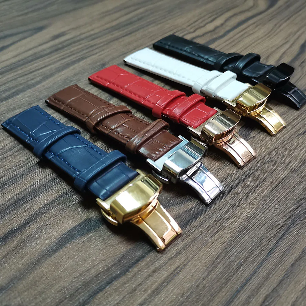 Универсальные Ремешки для наручных часов из натуральной кожи Tissot 1853 Seiko Watch Ban 14 мм