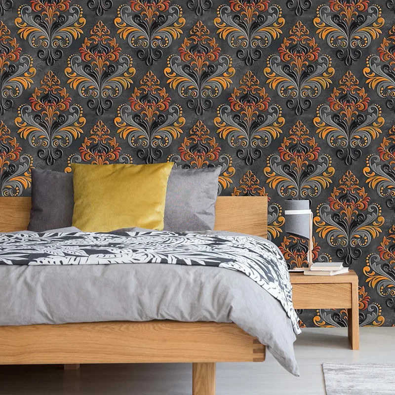 30*60cm 3D Foam Panel Stickers Peel Stick on the Wall Self Adhesive Baroque Living Room Bedroom Background Decoration PVC Decals | Дом и сад