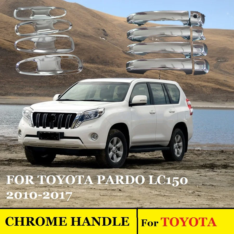 Для Toyota Land Cruiser Prado 150 LC150 хромированная дверная ручка крышка аксессуары наклейки