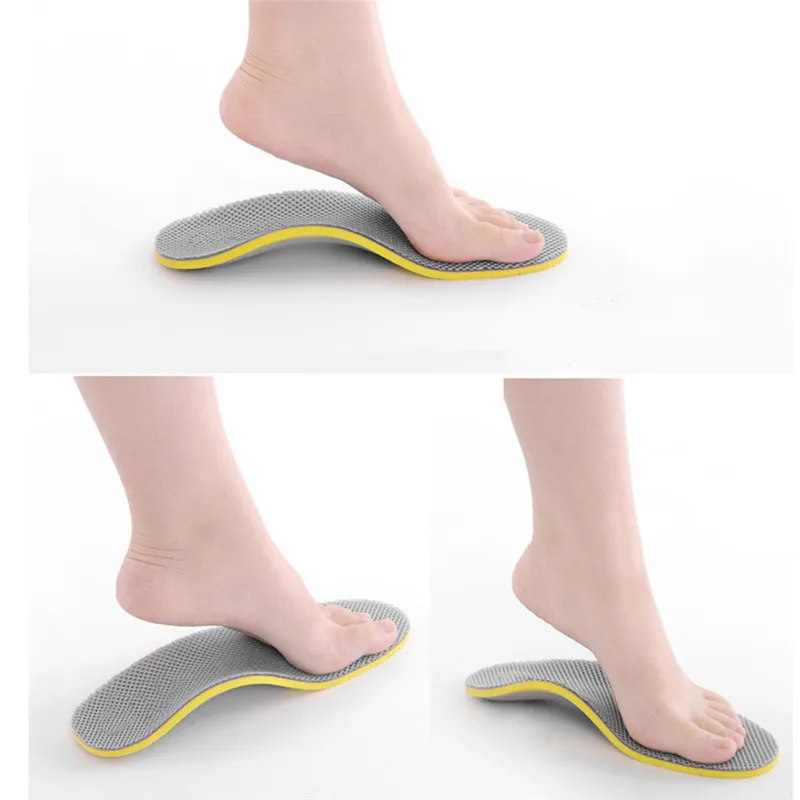 Ортопедические стельки для ног, плоскостопие, 3D ортопедические стельки для супинатора стопы, стельки для мужской обуви, женские амортизирующие стельки для ног