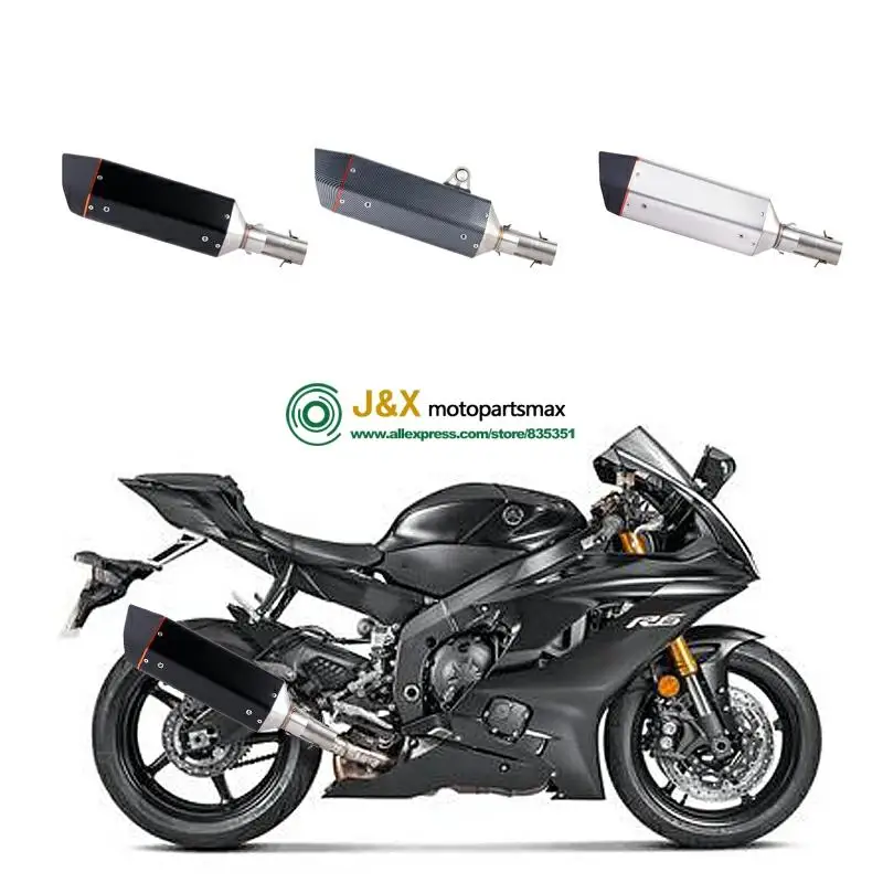 Мотоциклетная полная система глушитель Escape slip on для Yamaha R6 YZF-R6 2006- средняя Соединительная труба с DB-KILLER
