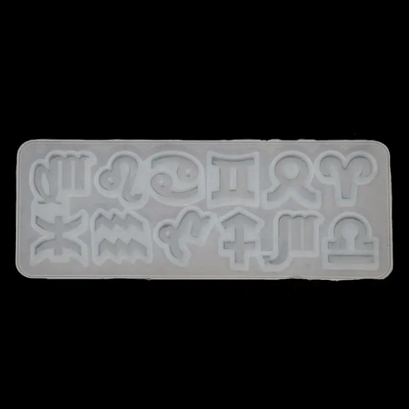 

12 Constellations Symbol Pendant Silicone Mold Jewelry Making Tools Art Crafts