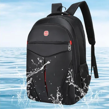 

15.6-inch computer bag student school bag men outdoor leisure travel bag large capacity waterproof Oxford cloth backpack