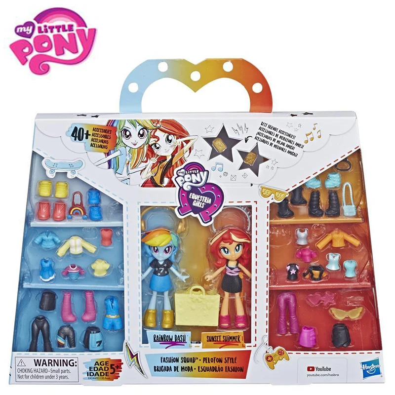 Оригинальный игрушки My Little Pony с рисунком Аниме Фигура Куклы аксессуары