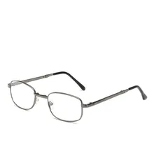 Новые HD очки для чтения унисекс Модные металлические полнорамные квадратные простые деловые ретро-очки для чтения прогулок