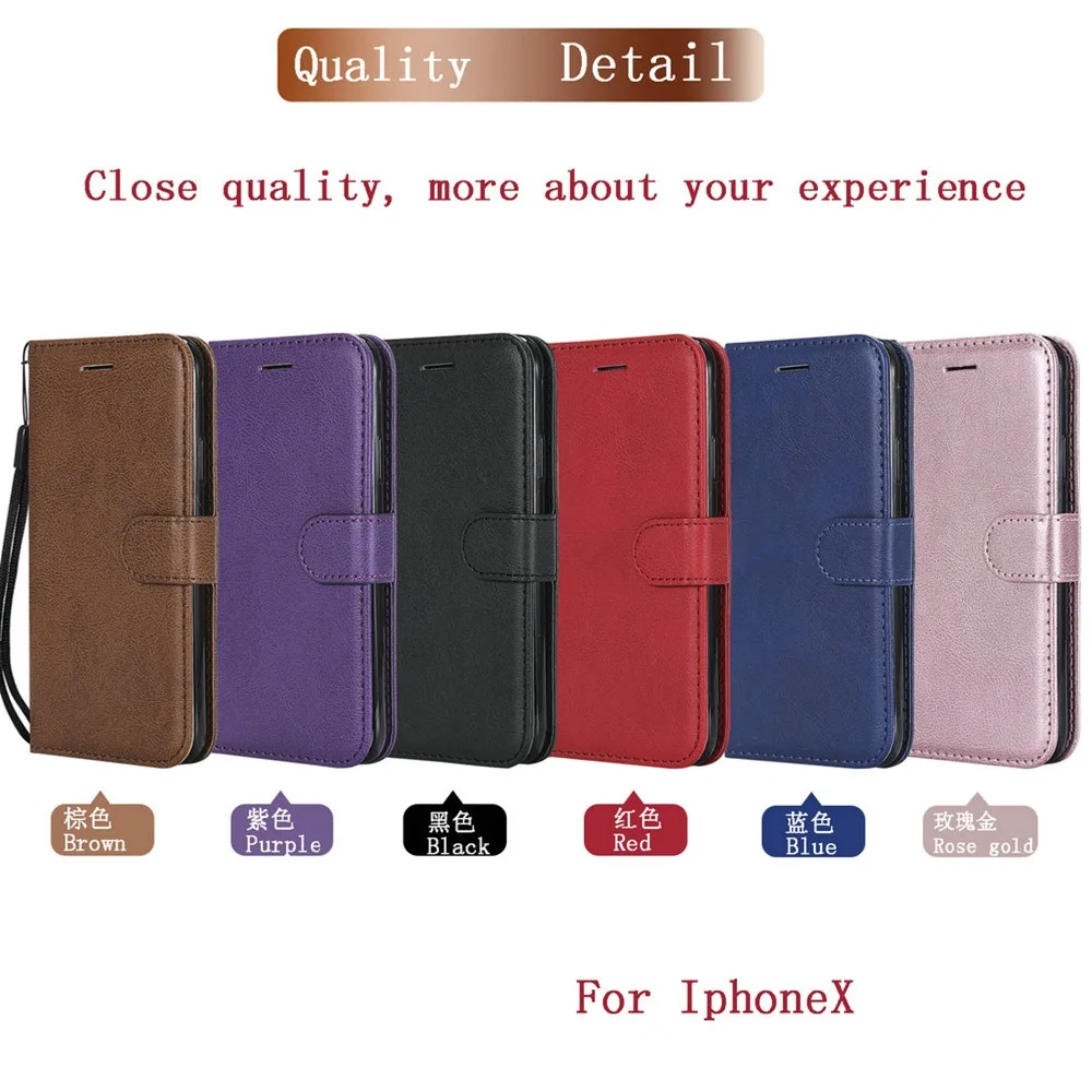 

New Leather Soft Case for iphone XS XsMax XR Case Pure Ribbon Bracket and Card for iphone 6 6S 7 8 9 Plus X Case TPU Cover Capa