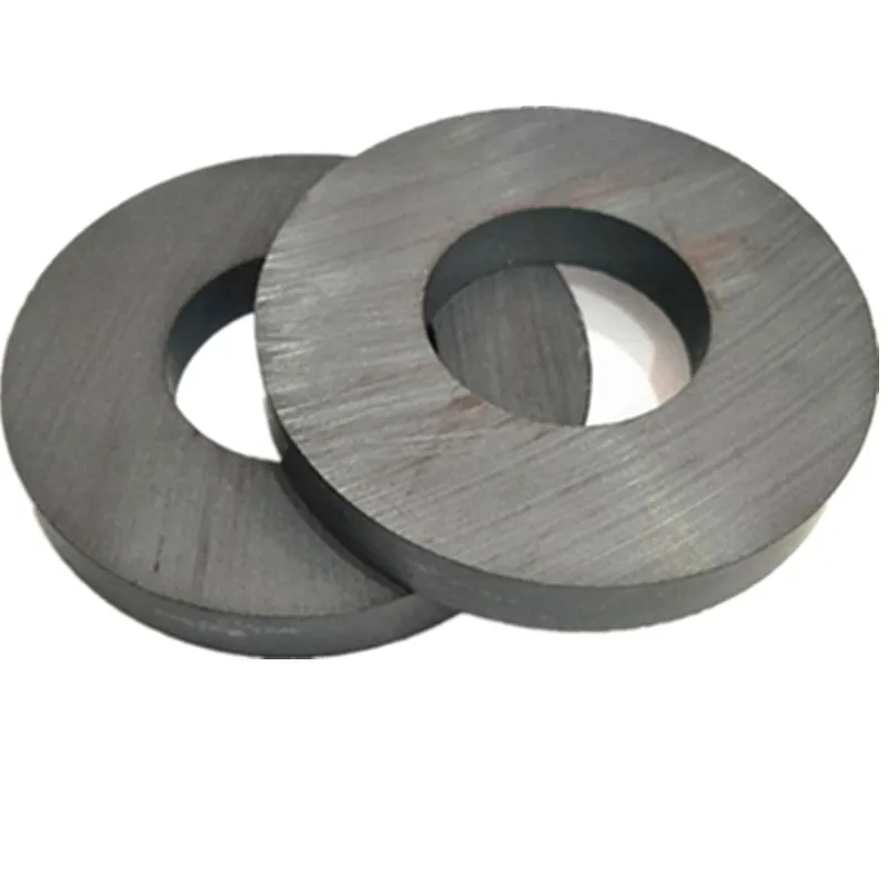 1-5pcs/lot Ring Ferrite Magnet 50x10 mm Hole 25mm Permanent magnet 50mm x 10mm Black Round Speaker ceramic magnet 50*10 50-25x10