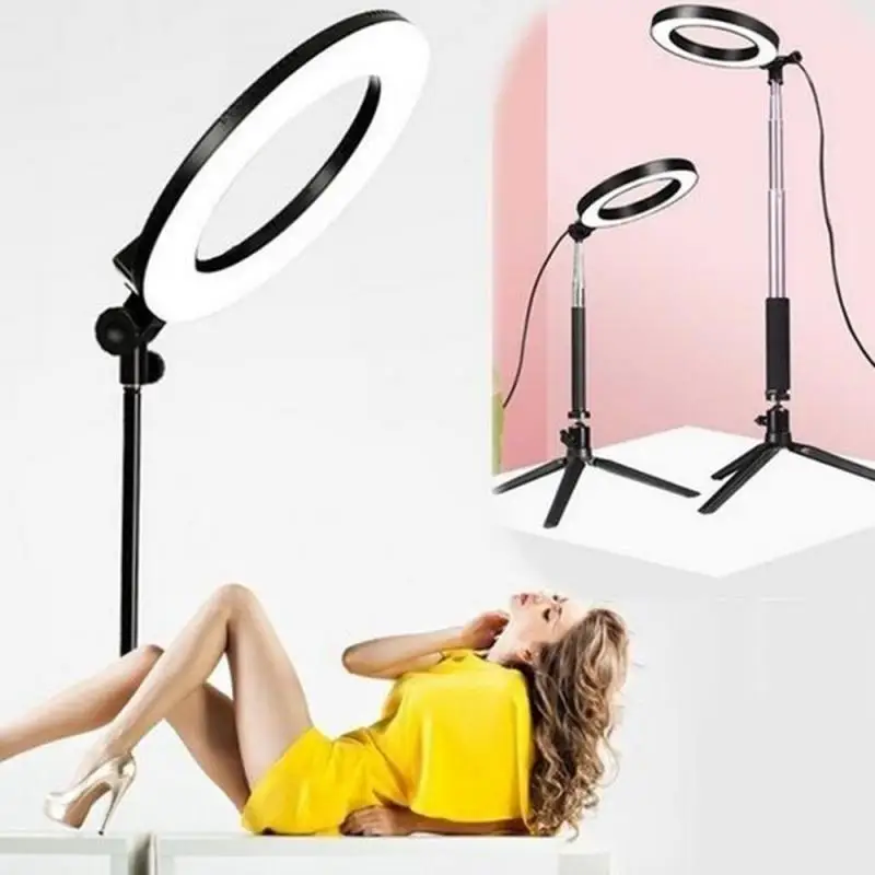 

12" 160 Led Ring Light LED Selfie Ring Light 3-Light Color For Iphone Supplementary Lighting Selfie Enhancing Fill Light