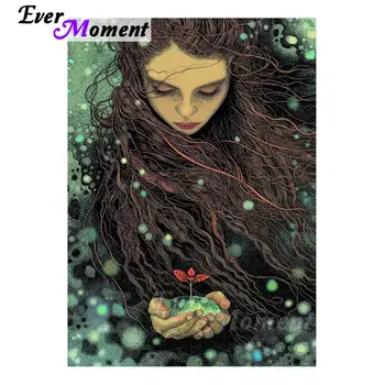 

Ever Moment Diamond Painting Girl Mosaic Making Full Square Resin Drills Hobbies And Handicrafts Art Kits DIY Room Decor 4Y677