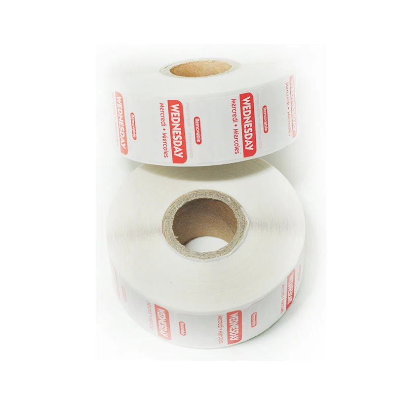 DaySpot HYDS-RL1x1-WEDNESDAY съемный клей Labels" X1" дюймов Дата наклейки для хранения еды вращение, 1000 этикеток/рулон