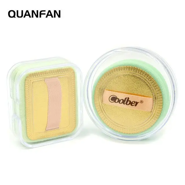 

Frayed Edge Puff Fresh Mint Green Ribbon Gympie Square Circle Wet And Dry Dual Purpose Beauty Air Cushion Puff