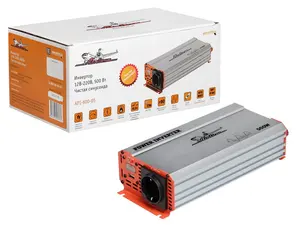 Инвертор 12В-220В, 500 Вт чистый синус AIRLINE API-600-05 - изображение